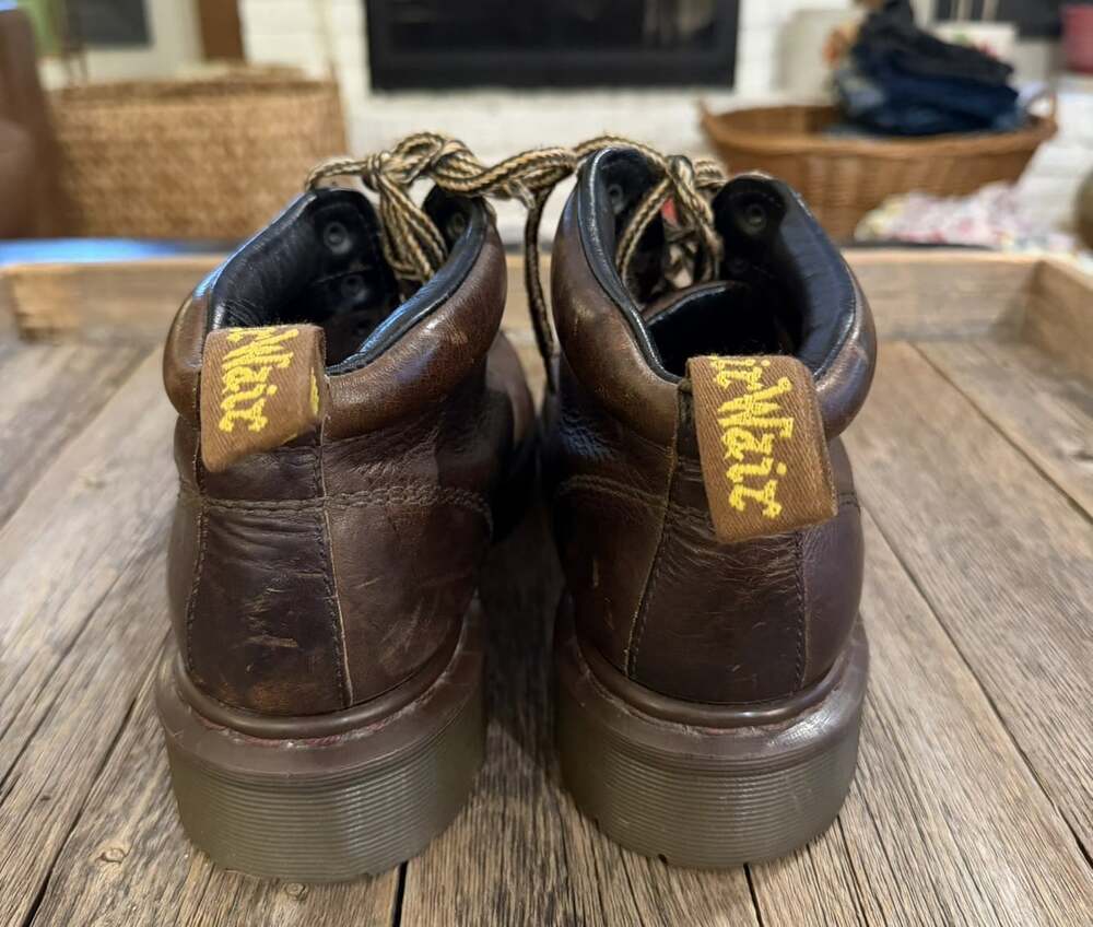 Vintage Dr. Martens 8287 Brown Leather Boots UK 8 US Men 9 Women 10 Made England - Picture 13 of 13
